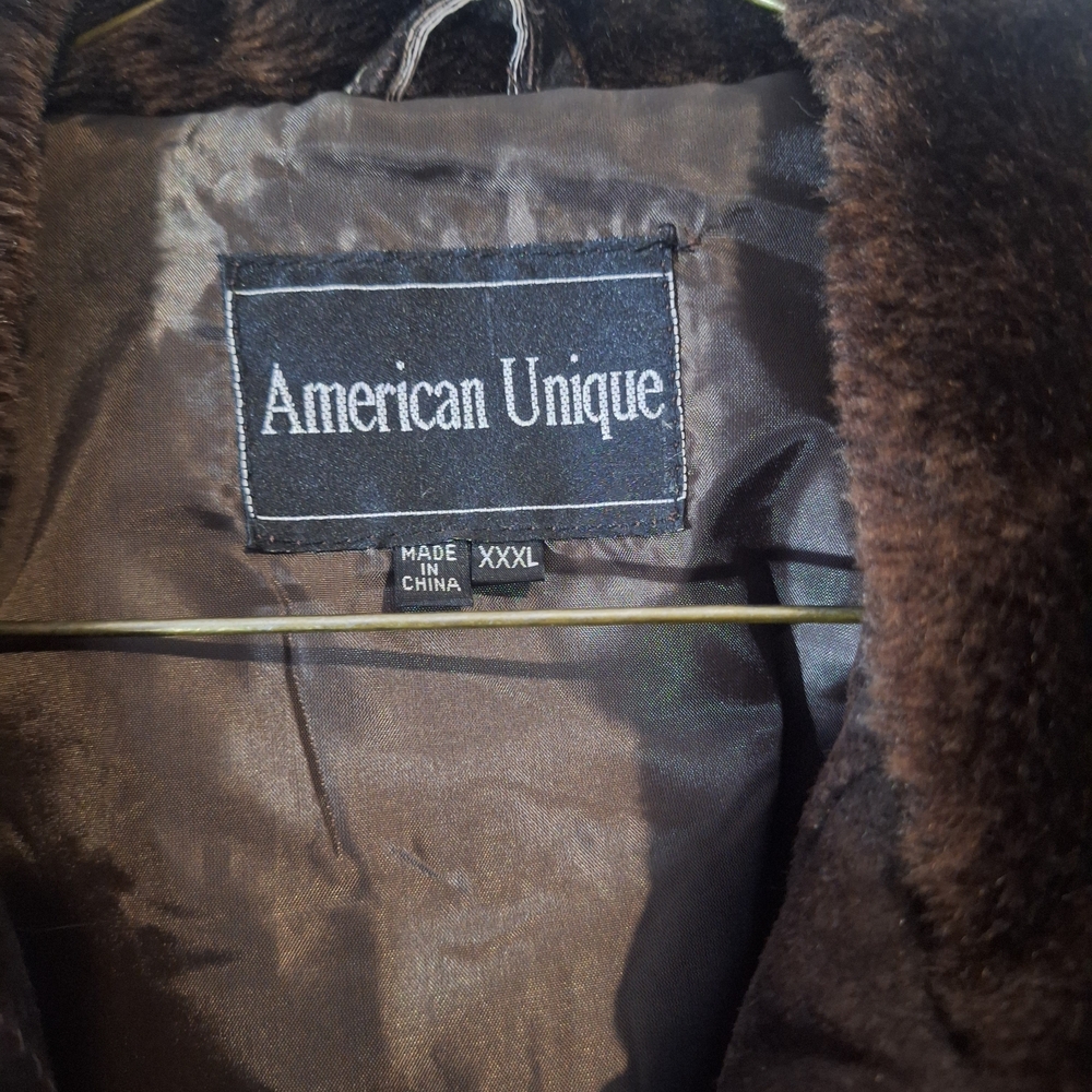 Elegant Brown Leather Patchwork Jacket - image 2